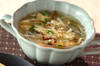 モヤシのふんわり卵スープの作り方の手順