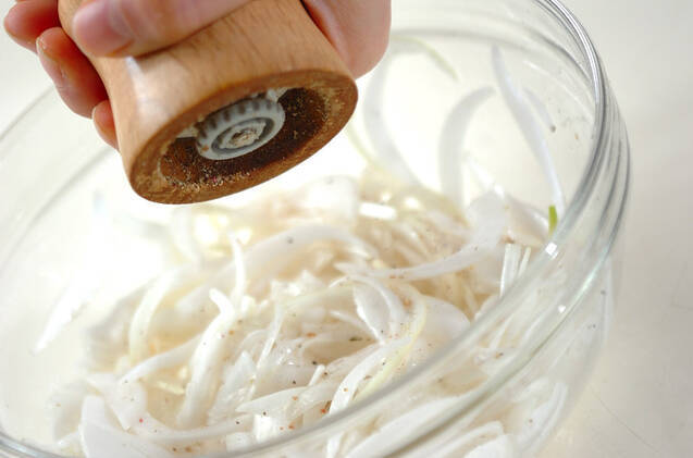 新玉ネギのかき揚げの作り方の手順1