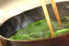 ホウレン草とベーコンの炒め物の作り方の手順2