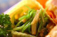 ミツバのナメタケ和え