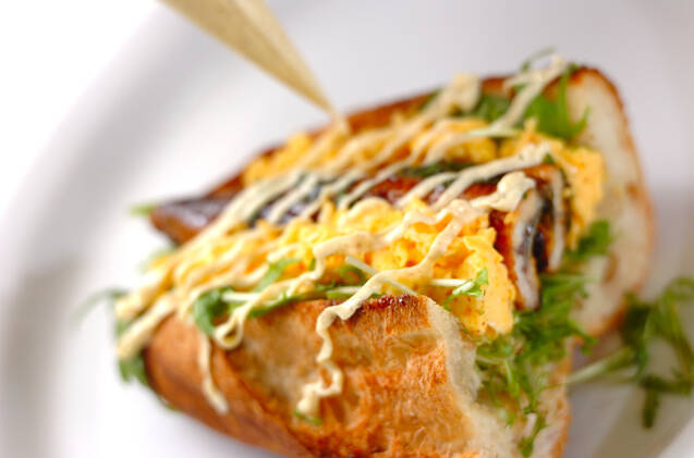 蒲焼きと卵のサンドの作り方の手順10