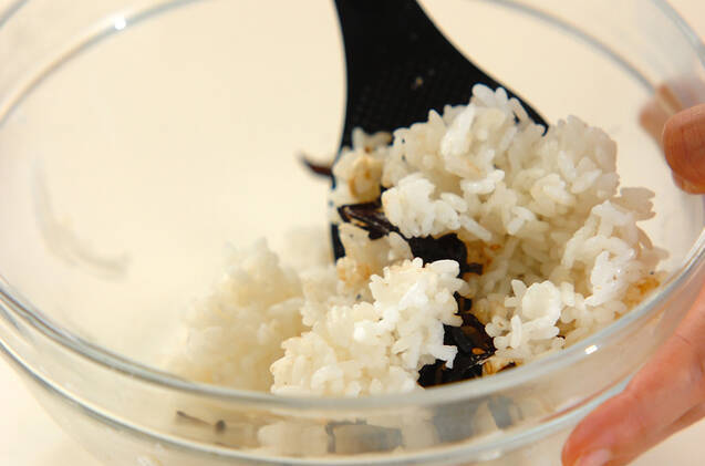 昆布チーズにぎりの作り方の手順2