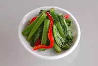 カブの葉のピリ辛炒め