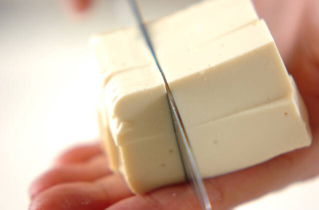 もずくと豆腐のお吸い物の作り方の手順2