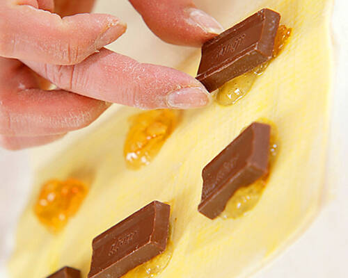 チョコレートの小さなパイ　マーマレード風味の作り方の手順4