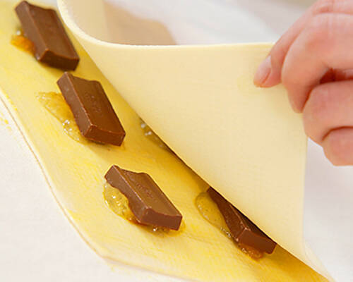 チョコレートの小さなパイ　マーマレード風味の作り方の手順4