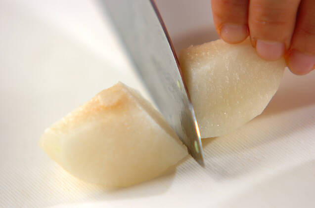 フルーツ・梨＆リンゴの作り方の手順1