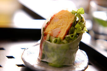 エビ卵焼き生春巻き