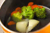蒸し野菜のユズ風味の作り方の手順2