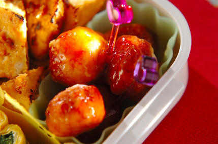 鶏団子の甘酢あん