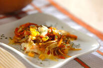 ゴボウのチーズ炒め