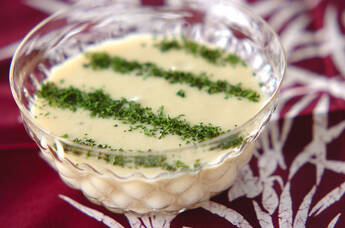 サツマイモの豆乳冷スープ