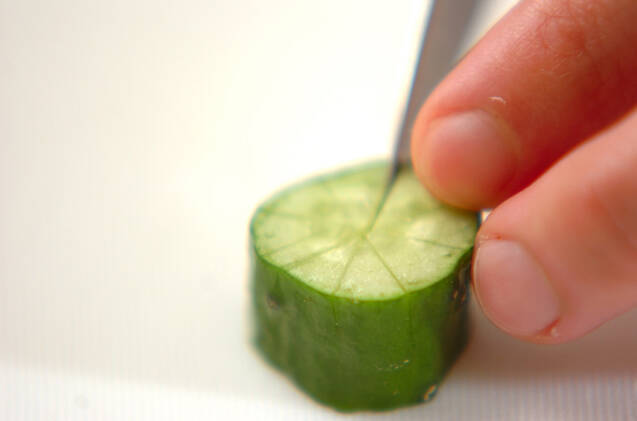 お花キュウリの作り方の手順1