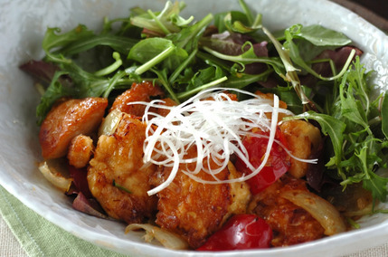 チキンソテーのハニーソースがけ