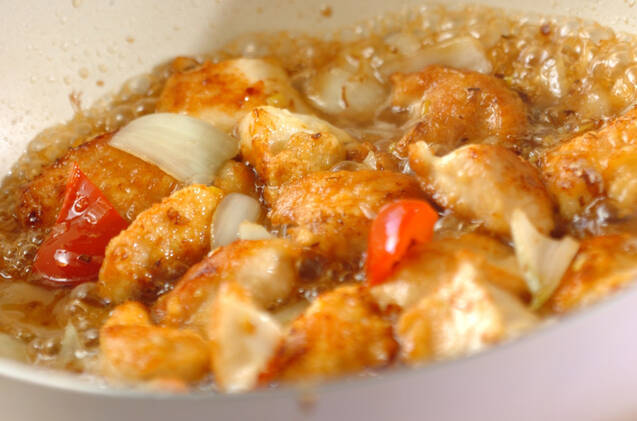 チキンソテーのハニーソースがけの作り方の手順8