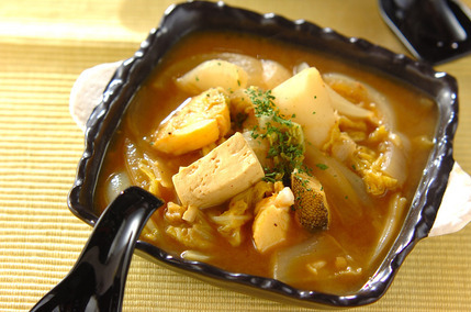 タラのカレースープ