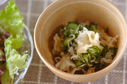 白キクラゲの酢の物