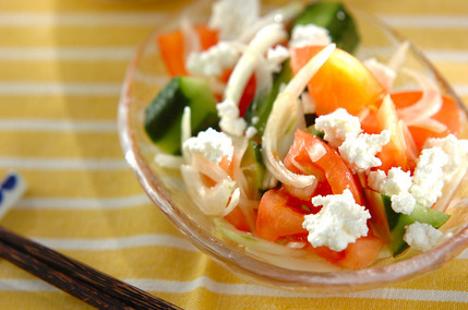 ひんやりトマトサラダ