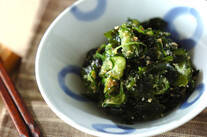 キュウリと大葉のゴマ酢和え