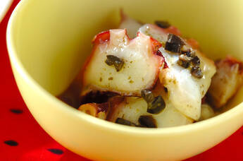 タコのバジル和え