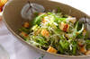 水菜のサラダの作り方の手順