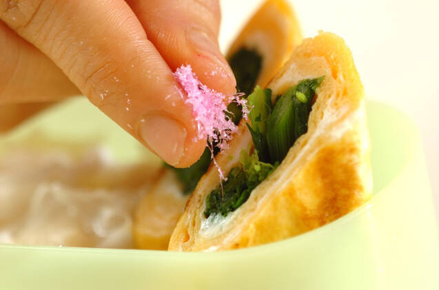 菜の花の卵巻きの作り方の手順2