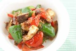 ピーマン甘辛炒め