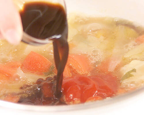 トマト味煮こみの作り方の手順3