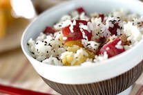 焼き芋たっぷり混ぜご飯