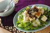 水菜と白菜の豆腐サラダの作り方の手順