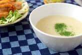 新玉ネギのポタージュ
