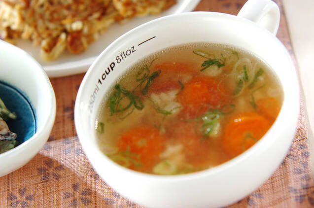 ひき肉とトマトのスープ