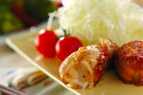 豚肉のエノキチーズ巻き