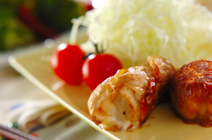 豚肉のエノキチーズ巻き