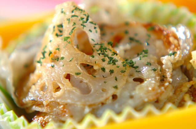 レンコンのチーズ焼き