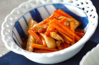 ニンジンのもろみ炒め