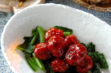 甘酢あんの肉団子