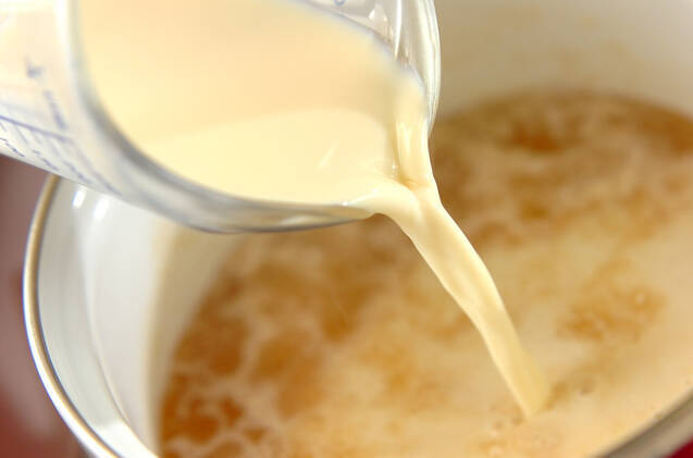 カブの豆乳ポタージュの作り方の手順4
