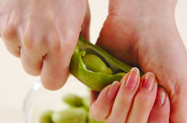 ソラ豆ご飯の作り方の手順2
