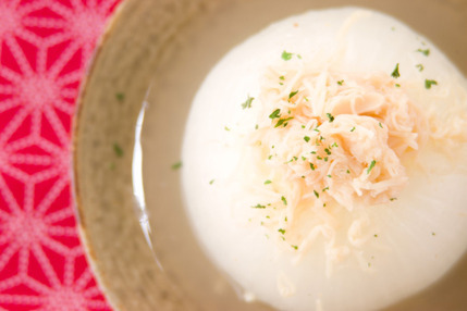 新玉ネギのスープ煮