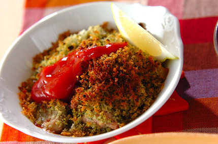 カキのパン粉焼き