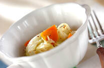 レンジ野菜のマスタード和え