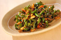 ピーマンのジャコ炒め