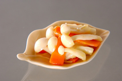 白シメジの甘酢炒め