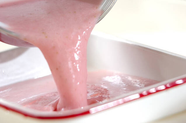 イチゴミルク豆腐の作り方の手順4