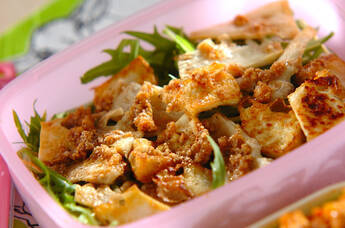 厚揚げとタケノコのサラダ