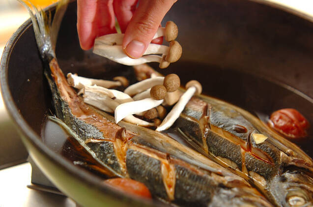 アジの梅煮の作り方の手順7