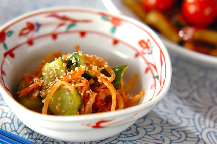 サキイカとキュウリのコチュジャン和え