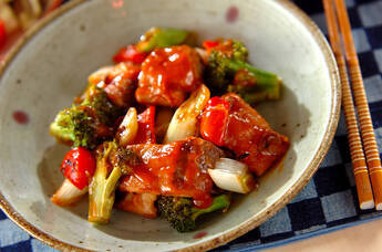 カツオの酢豚風