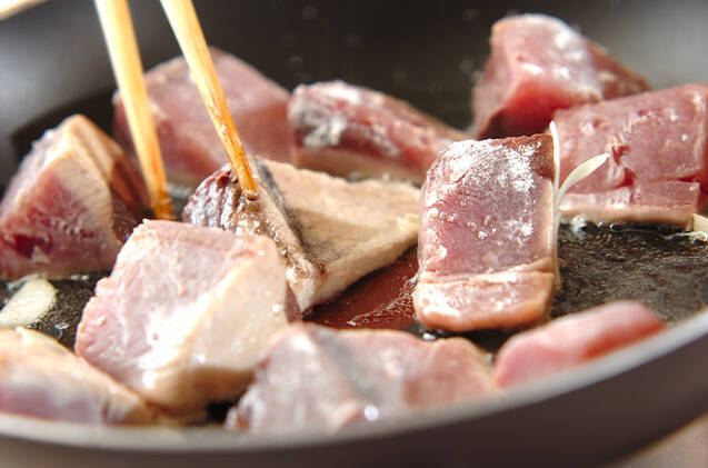 カツオの酢豚風の作り方の手順6